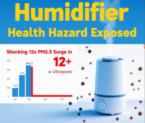 Humidifier Health Hazard Exposed: Shocking 12x PM2.5 Surge in Ultrasonic vs. Safer Evaporative Models (Lab Tested)